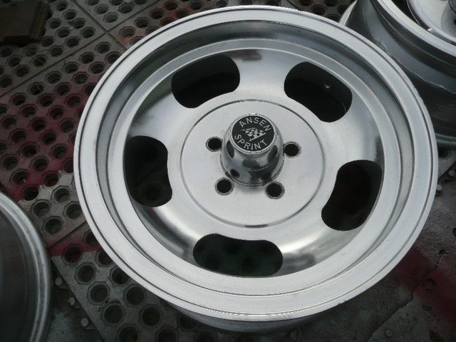 14 X 6 Dart Valiant Barracuda small bolt slotted aluminum ET Ansen Superior US Indy style slotted