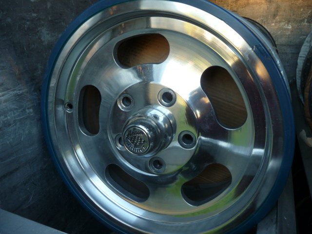 15 X 3 1/2 Narrow slot slotted aluminum wheel like ET US Indy Ansen