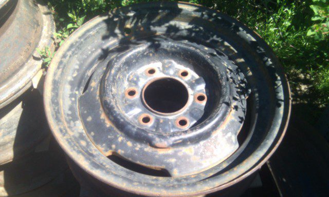 16 X 5 Chevy GMC 1962 and up pickup truck stock steel wheel 6 lug