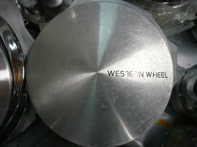 Western Bullet aluminum faced center caps